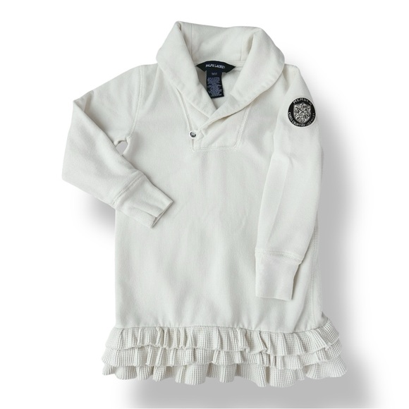 Ralph Lauren | Shawl Collar Drop Waist Dress (3/3T) 🤍 - Picture 1 of 6